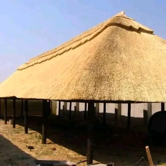 Completed thatch roof project